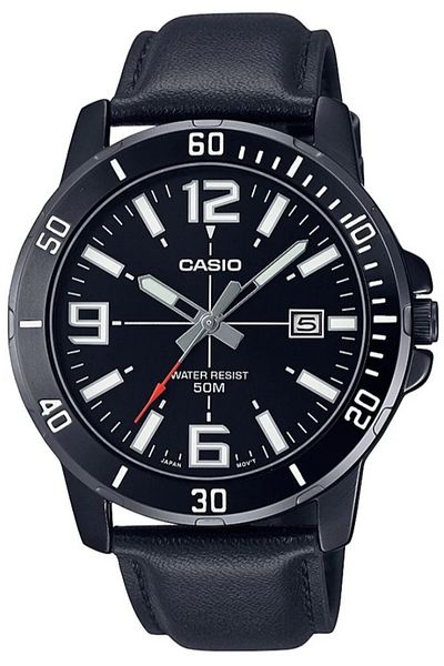 Casio ساعة يد رجالية باللون الأسود