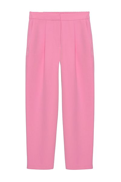 Quzu Fabric Elastic Waist Trousers