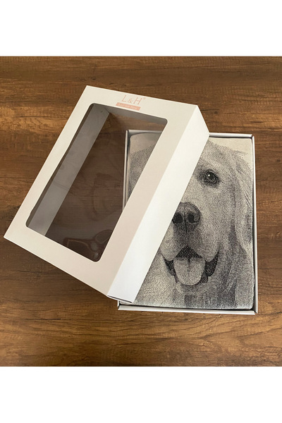 Lucy and Home Amico Dog, Ultra Hd Jacquard Patterned Knitted Combed Cotton Single Duvet Cover Set