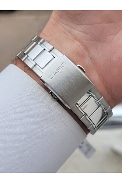 Casio Silver Black Color Men's Wristwatch