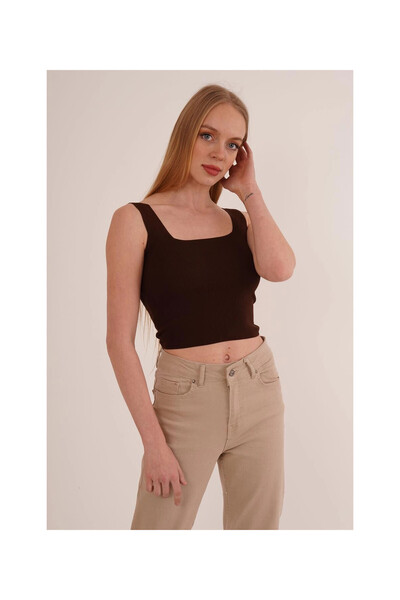 Cotton Mood 23256231 Knitwear Wide Strap Athlete BROWN