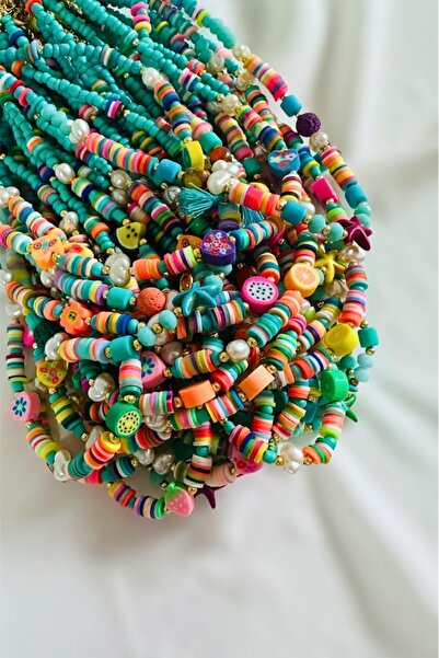 PETEK AKSESUAR SUMMER PHYMO BEADS PEARL FRUIT NECKLACE