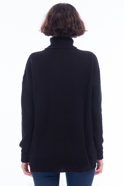 Cotton Mood 8430001 Knitwear Thessaloniki Turtleneck Sweater Black