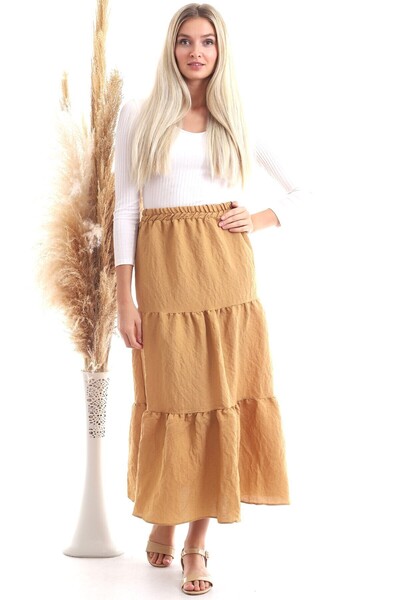 Cotton Mood 20343466 Sunshine Buy Elastic Gypsy Skirt Biscuit