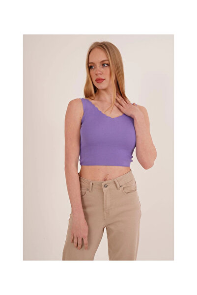 Cotton Mood 23256336 Knitwear Ladder Collar Athlete LILA