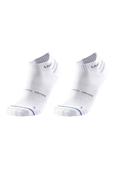 UYN Unisex Sneakersocken, 2er Pack - Everyday Low Cut Socks, Logo, einfarbig