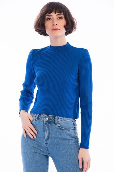 Cotton Mood 8456139 Knitwear Half Fisherman Short Sweater Saks