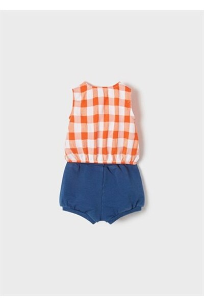 MAYORAL Baby Girl Plaid Shorts Set