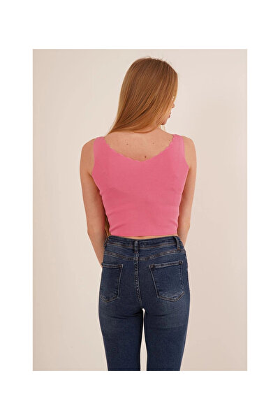 Cotton Mood 23256336 Knitwear Ladder Collar Athlete PINK