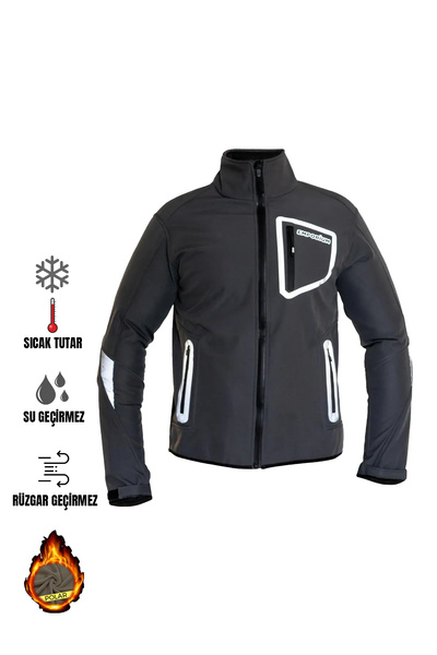 Emporium Gt Softshell Motorcu Montu Gri (DAR KESİM)