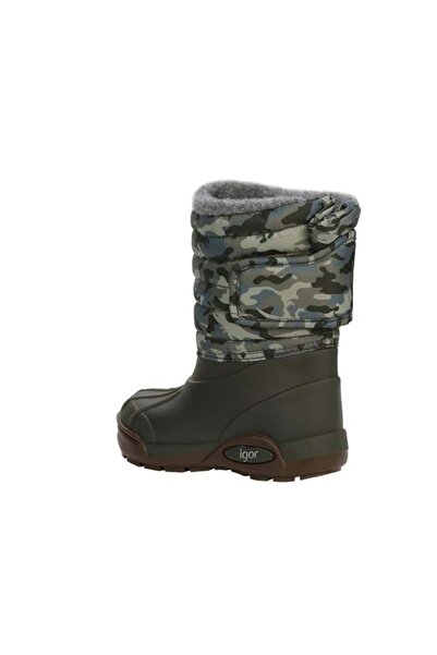 IGOR Kışlık Çocuk Topo Skı Camo Kaki Yağmur Çizmesi