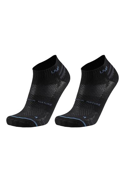 UYN Unisex Sneakersocken, 2er Pack - Everyday Low Cut Socks, Logo, einfarbig