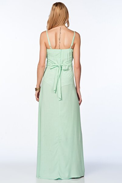 Cotton Mood Cn1818 Leather Belt Strapless Suspender Long Dress Mnt