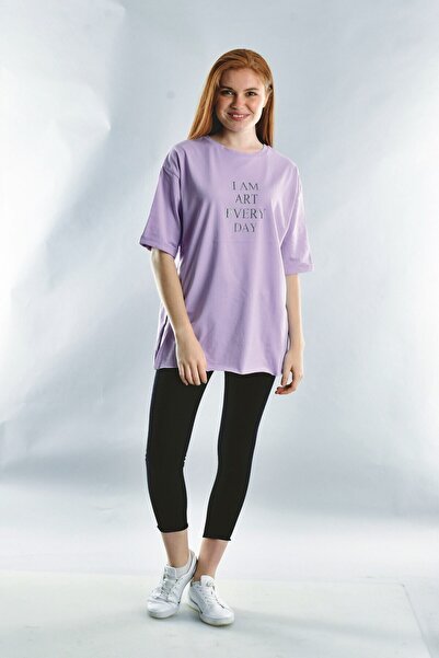 Cotton Mood 20021916 Single Jersey I Am Art Stone Printed Short Sleeve T-Shir...