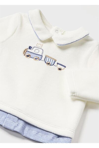 MAYORAL Newborn Baby Boy Collar 2-Piece Set