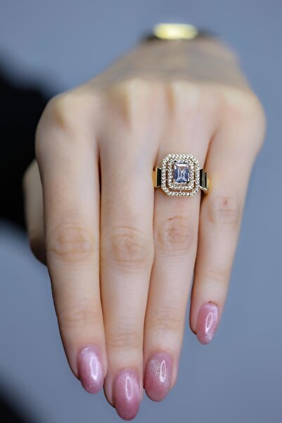 Fay Yamaner Altın Katlı Tasarım Baget Yüzük