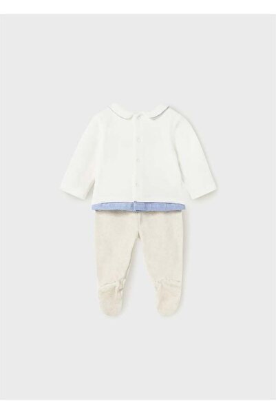 MAYORAL Newborn Baby Boy Collar 2-Piece Set