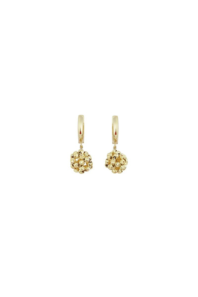 Ema Jewellery Altın Örme Top Küpe