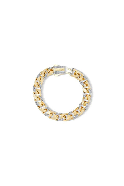 Ema Jewellery Altın 9 mm Taşlı Piramit Gurmet Bileklik