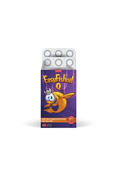 EASYVİT EasyFishoil Q 30 أقراص للمضغ