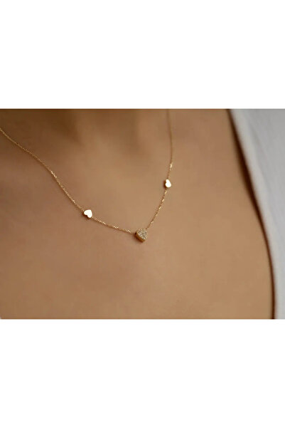 Safir Kuyumculuk Altın Kalp Kolye