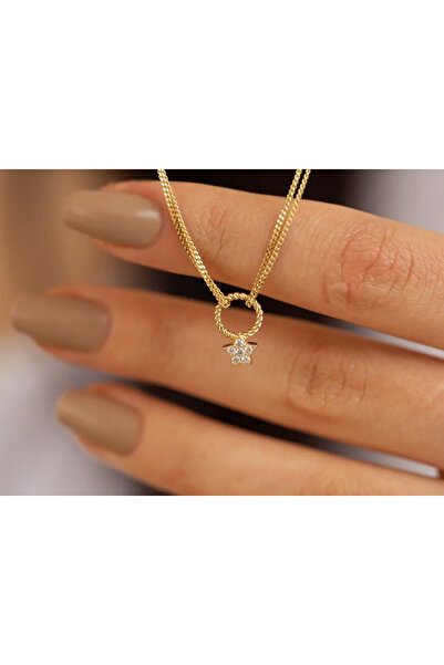 Safir Kuyumculuk Altın Choker Yıldız Kolye