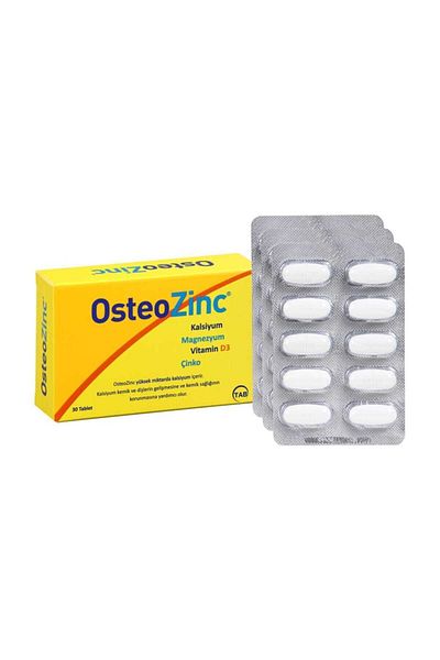 Osteozinc كايسيوم مغنيسيوم زنك فيتامين د 30 قرص