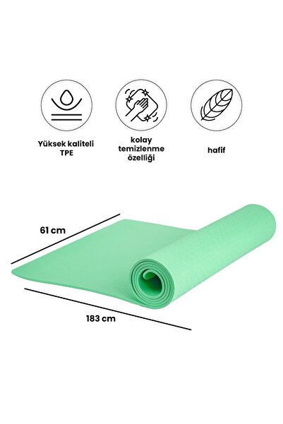 ASG Yumuşak ve Kaymaz Yüzeyli Yoga & Pilates Matı - 6mm Kalınlık, Hafif ve Ta...