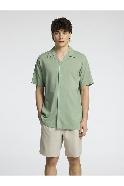 Selected Homme Hemd Cuban Collar