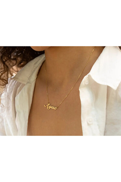 Safir Kuyumculuk 14 Ayar Altın Isimli Kolye - Kişiselleştirilmiş Ve Şık Tasarım - Özel Hediye Kutusunda