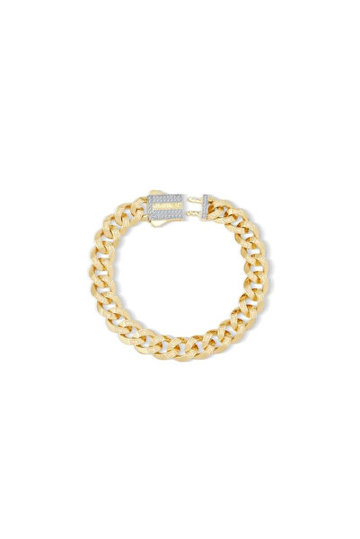 Ema Jewellery Altın 11 mm Kalemli Gurmet Bileklik