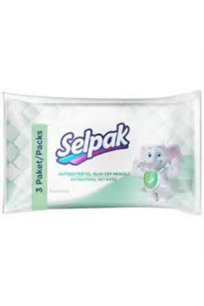 Selpak Wet Wipes Pocket Size 3 Pack8690530017405