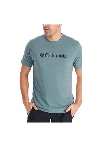 Columbia Ανδρικό μπλουζάκι Csc M Basic Bıg Logo Brushed Green