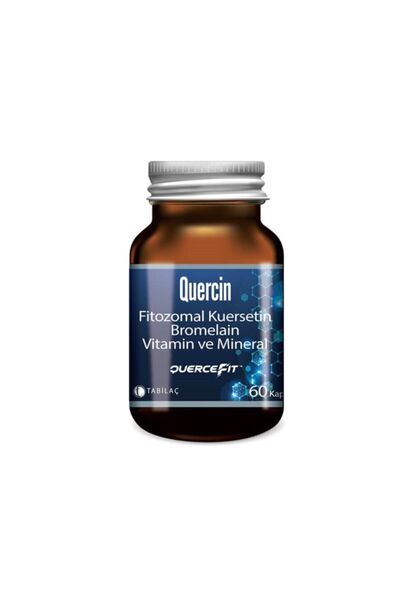 Tab İlaç Quercin Fitozomal Kuersetin Bromelain 60 Kapsül 8680133001178