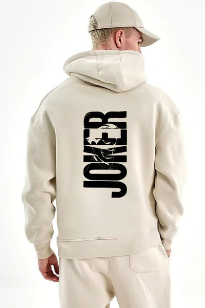 Wish BF με κουκούλα Τζόκερ με τύπωμα Φούτερ