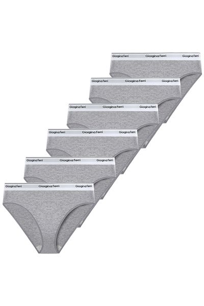 GIORGINA FERRI Premium Lycra Box of 6 - Daily Written Slip Panties Diana