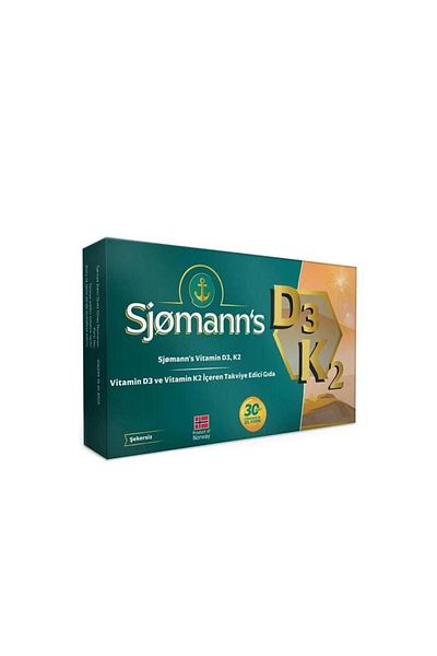 Sjomann's Sjomann's vitamin d3 and k2 chewable gel form 30 pieces 8682792377373