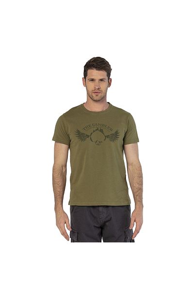 ROUTEFIELD Tricou pentru bărbați kaki - Model Trey