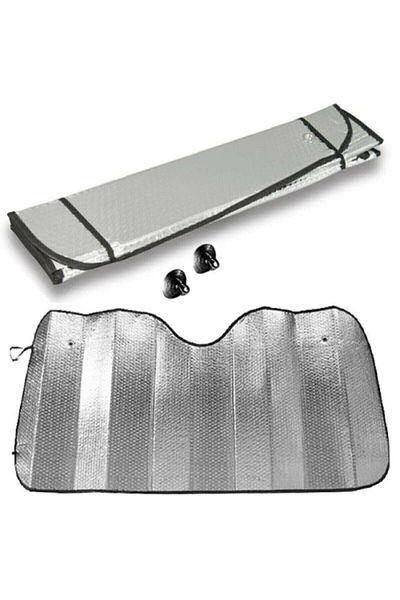 Auracar Parbriz față mașină Parasolar cu baloane metalizat aluminiu lucios Parasolar automat pliabil (130X60CM)