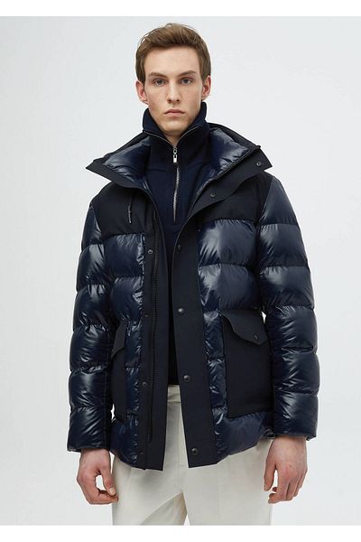 Ramsey Marineblauer Webmantel