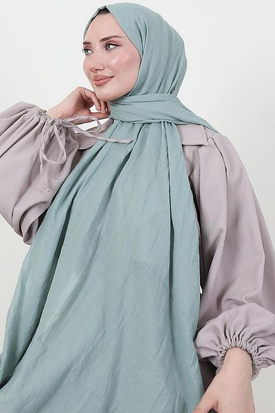 GİYZAMİLA Organic Cotton Shawl Mint