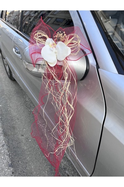 ecrin tuhafiye hobi 10 Adet Düğün Arabası Süsü Gelin Arabası Orkide Konvoy Süsü & Bohça Süsü