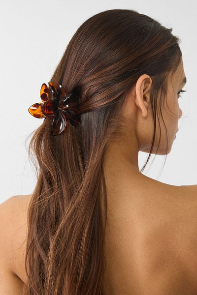 Stradivarius Set of 3 floral hair clips