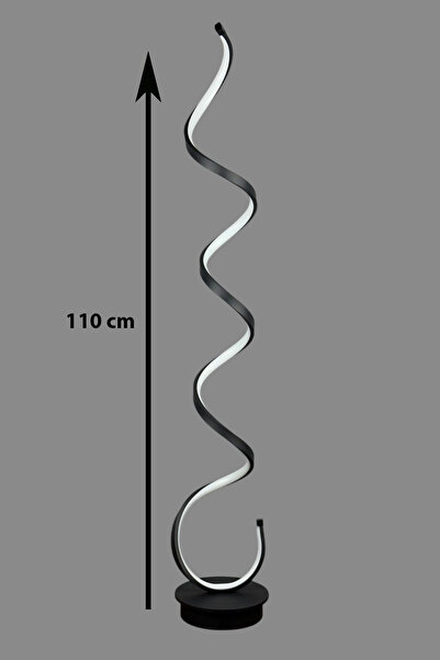 LEGACY Lara Siyah Renk Modern Tasarım Gün Işığı Led Salon - Yatak Odası Led Lambader