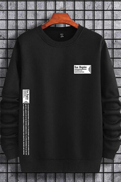 Wish BF Φούτερ Unisex Oversize Los Angeles με στάμπα με λαιμόκοψη