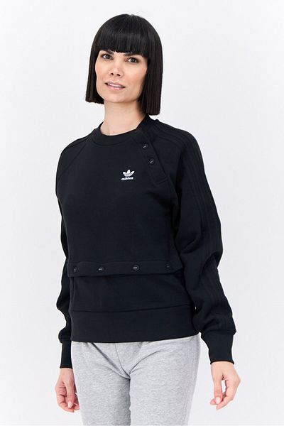 adidas Women Sportswear Fit Long Sleeve Training Sweatshirt, Black