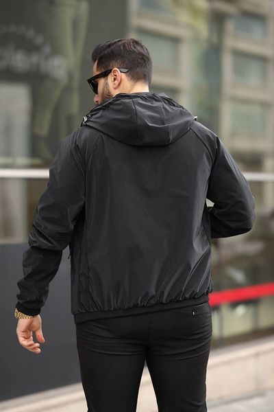 inpool Αδιάβροχο με κουκούλα αδιάβροχο - με φερμουάρ και ραβδώσεις, Standard Fit USE211