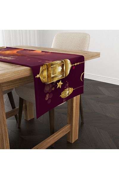 Filamente Ramadan Runner / Ramadan Pattern / Rezistent la pete - Tesatura Micropetek lavabila 140x40