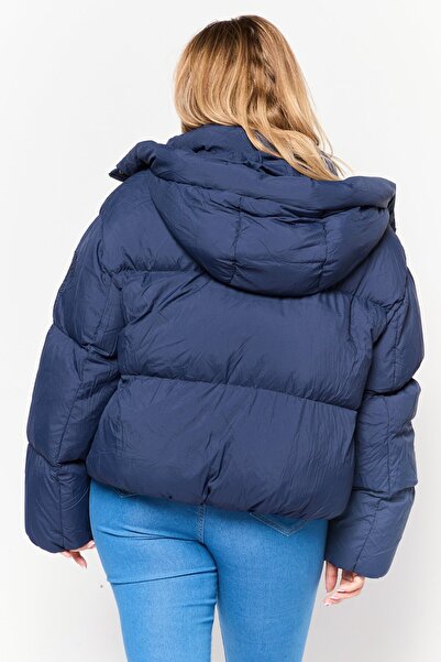 Tommy Hilfiger Women Plain Parka Jacket, Navy Blue