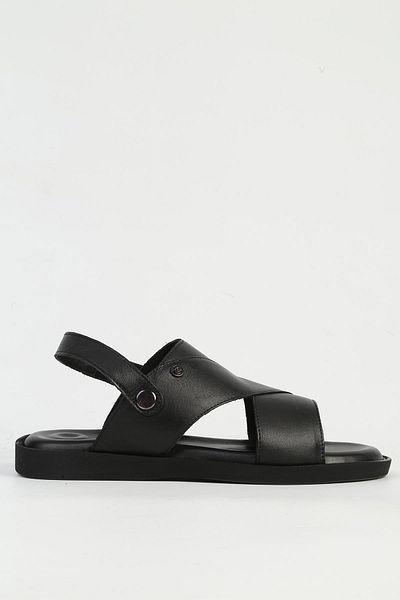 Pierre Cardin Γνήσιο δέρμα Μαύρα Ανδρικά Σανδάλια PC-7315